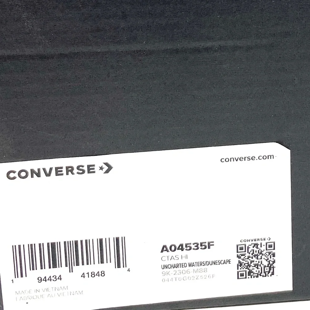 Converse Chuck Taylor High Casual Sneakers Women Shoes Navy Dune Canvas A04535F_8